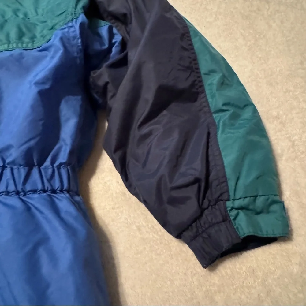 Vintage Columbia Williwaw Kids Girl’s Blue and Green Colorblock Jacket - Picture 11 of 16